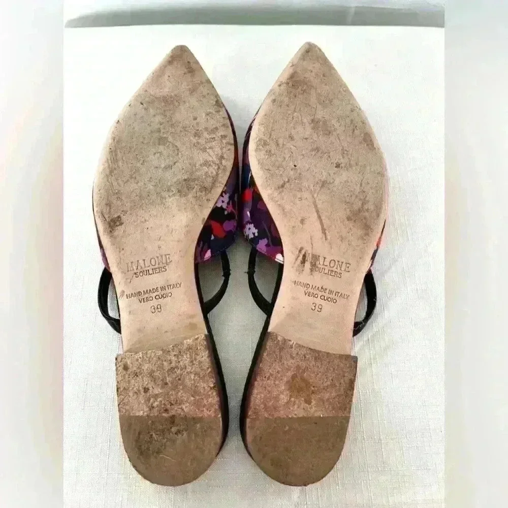 Malone Souliers Floral Mule Flats - Picture 7 of 7